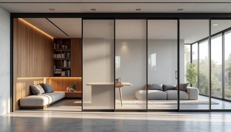 découvrez nos cloisons mobiles, des solutions pratiques et esthétiques pour moduler facilement vos espaces selon vos besoins.