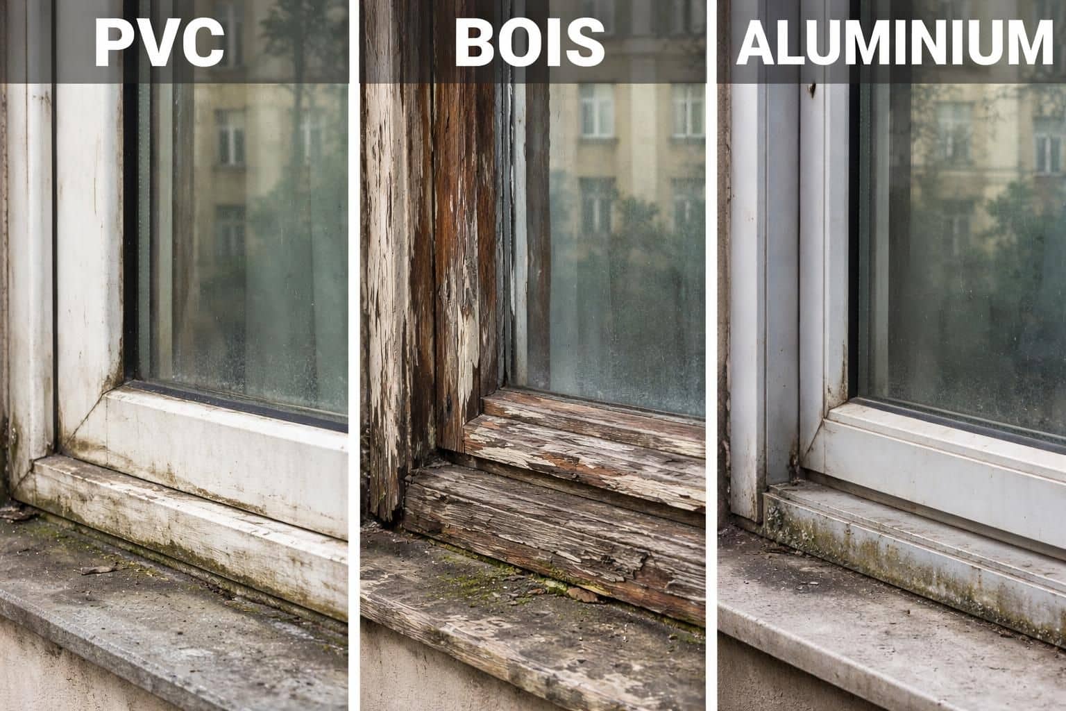 d&eacute;couvrez comment les fen&ecirc;tres en pvc, bois ou aluminium &eacute;voluent avec le temps et comparez leurs performances, durabilit&eacute; et entretien pour faire le meilleur choix.
