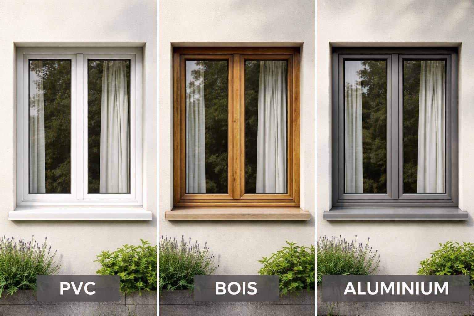 Fenêtres PVC, bois ou alu : l'évolution au fil du temps